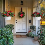 t4u hanging planters for indoor outdoor, 12 inch, front angle view