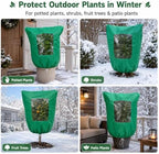 95 x 95 inch plant covers with clear, front angle view