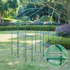 56x55x74 inch greenhouse for outdoors,3 tier 8 shelves, view 9