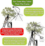 fiberx large fruit tree netting frame kit, 50x50, front angle view