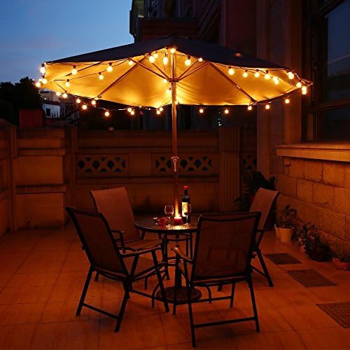 goothy 50ft outdoor globe string lights, g40 patio, package contents
