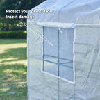 56x55x74 inch greenhouse for outdoors,3 tier 8 shelves on a desk or shelf