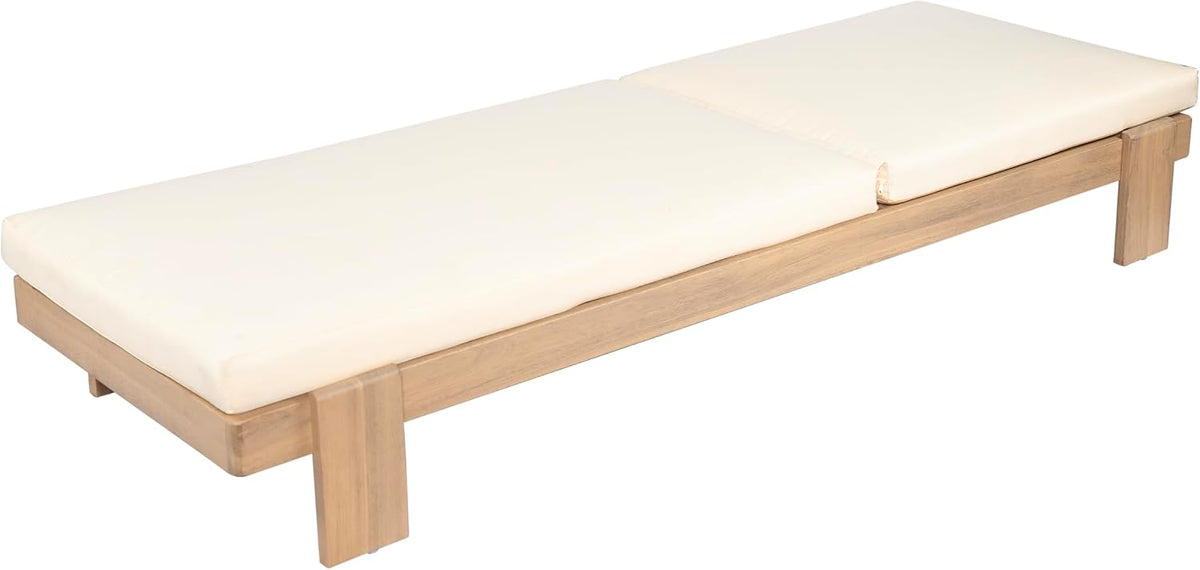 christopher knight home duska acacia wood chaise lounge, package contents