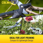 colwelt loppers hedge clippers garden shears 3pcs, 17’’ shown in use