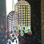12.8'' crystal wind chime suncatchers wind chimes for shown in use