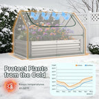 miory raised garden bed with pe cover, 4x2.5x1, package contents