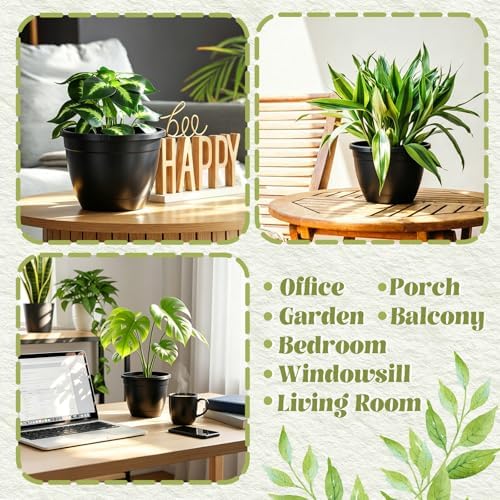 roshtia 24 pcs 6.3 inch plastic hanging pots, package contents