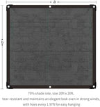garden shade cloth suitable for plants outdoor vegetables, front angle view