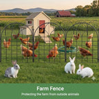 tall decorative garden fence, 25 ftx 32" h, view 9