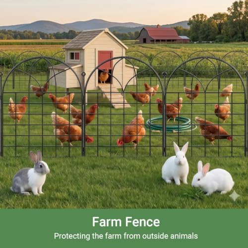 tall decorative garden fence, 25 ftx 32" h, view 9