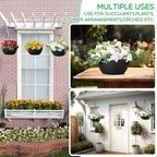 maxcheck 4 pack 13 inch large hanging planters showing dimensions