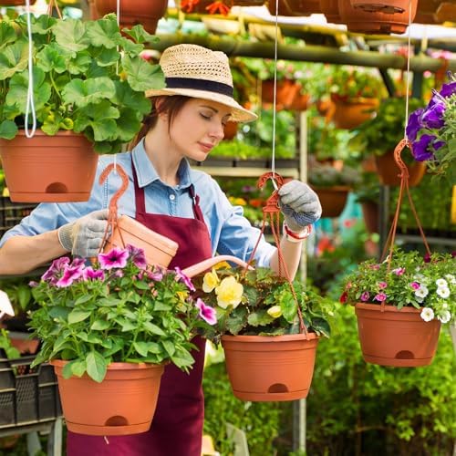 roshtia 20 pcs 10 inch hanging baskets for showing dimensions
