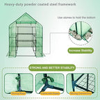 sungift walk-in greenhouse, 57 x 61 x 80, package contents