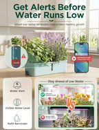 letpot lph-air hydroponics growing system kits, app & showing dimensions