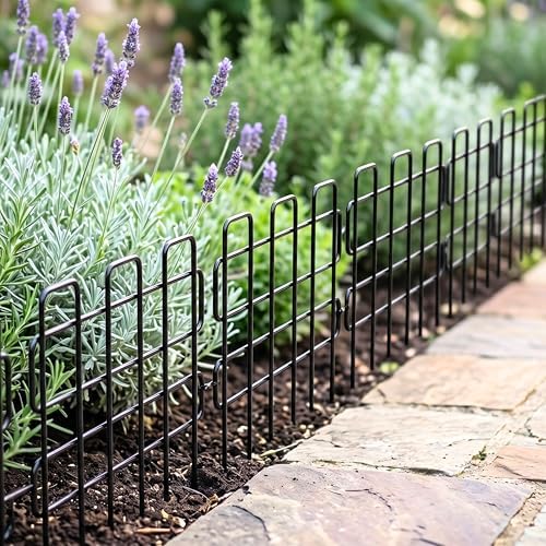shoplala decorative garden fence border (20 panels) 12in(l) on a desk or shelf