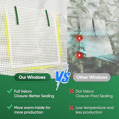 quictent 20x10x6.6ft tunnel greenhouse for outdoors with 2 on a desk or shelf