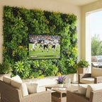 40" x 20" artificial grass wall panels, uv-anti showing dimensions