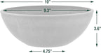 PSW Pot Collection M25C 10-inch Plastic/Stone/Wood Composite Low Bowl Planter – No Drainage Hole (Drillable), Shallow Indoor/Outer Pot for Succulents, Bonsai, Fairy Gardens, Herbs, Chocolate