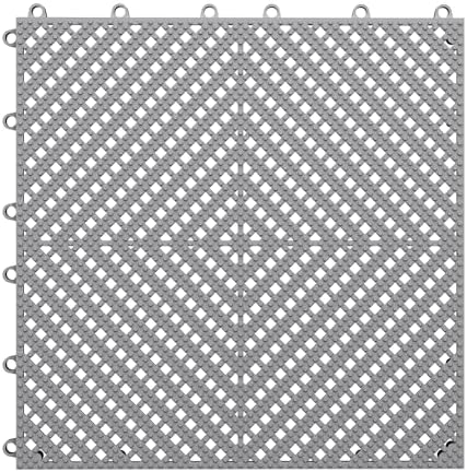 jocoevol 60-pcs interlocking tile, indoor/outdoor drainage interlocking floor, front angle view