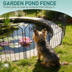 goovilla garden fence, total 25ft(l) x 24in(h), 25 on a desk or shelf