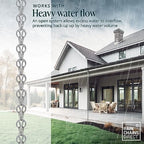 rain chains direct - modern loop rain chain on a desk or shelf
