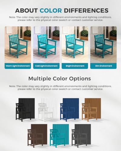 ciokea hdpe outdoor patio dining chairs set of on a desk or shelf