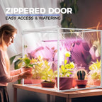 barrina cx60 indoor greenhouse with grow light 40w, close-up detail