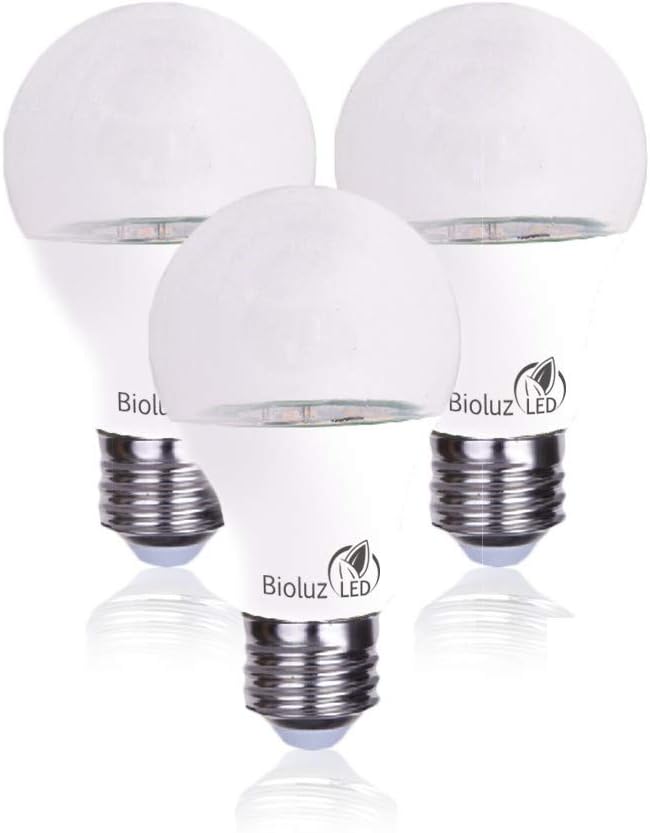 Full Spectrum Grow Light Bulbs for Indoor Plants, A19 9W LED Bulbs Indoor Outdoor Energy-Efficient 3000K Soft White Plant Light Bulbs FCC RoHS Compliant UL Listed