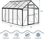 10 ft greenhouse, outdoor greenhouses, polycarbonate panels with shown in use