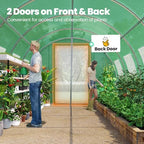 king bird premium 25x10x6.6ft greenhouse for outdoors, large showing dimensions