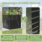 3 panels air conditioner fence, 47" w x showing dimensions
