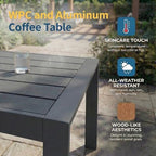 solaste aluminum patio furniture set for all weather on a desk or shelf