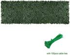 artificial ivy privacy fence,u'artlines heavy duty artificial hedges, close-up detail