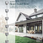 rain chains direct - flutes rain chain, package contents