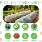 18 x 118 inch mesh garden greenhouse tunnel showing dimensions