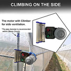uygalaxy 100w greenhouse film roll up side motor, close-up detail