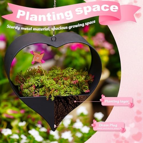 metal plant hangers indoor and outdoor: pots with on a desk or shelf
