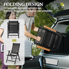 crestlive products folding patio chairs set of 2, package contents