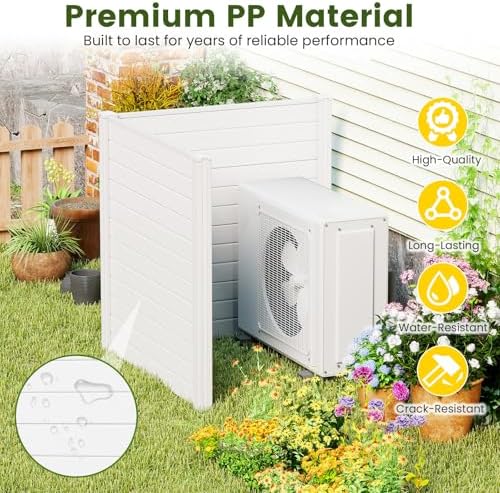 relax4life privacy fence screen, pvc decorative garden fence, side view