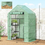 outsunny 5' x 2.5' x 6.5' mini walk-in on a desk or shelf