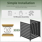 42" h x 38" w (2 panels) air, front angle view
