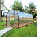 6.6x15ft clear waterproof tarps increase grommets, 33ft windproof, close-up detail