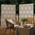 qinptwut 72" metal privacy screen, outdoor freestanding privacy, main product view