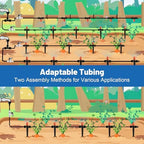 misting drip irrigation system for garden watering,raised bed showing dimensions