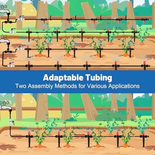 misting drip irrigation system for garden watering,raised bed showing dimensions