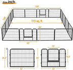yaheetech 24in x 43ft rustproof foldable metal decorative, front angle view