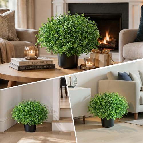 fake potted plants artificial plants for front door, view 9