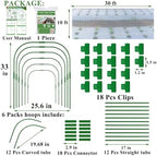 garden mesh netting kit, plant covers 10x30ft ultra showing dimensions