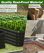 4.3x3x1ft raised garden bed kit for outdoors, rustproof, close-up detail