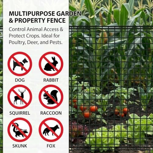 7x100ft deer fence garden netting 50gsm square mesh, package contents